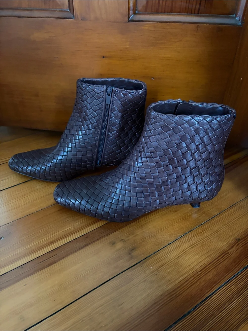 Loeffler Randall Marcella Woven Ankle Boots